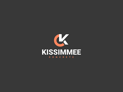 Kissimmee Concrete (Second Concept) 3d logo architectural logo concrete logo construction logo custom logo food logo logo design modern logo tech logo wordmark logo