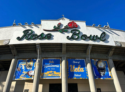 2023 UCLA Football Rose Bowl Banners branding campagin graphic design marketing sports typography