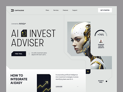 CapitalEdge Website design interface product service startup ui ux web website