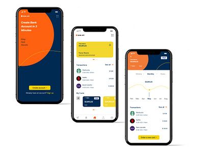 Bank app UI design ui user experience visual design