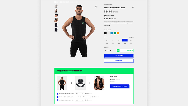 Kewlioo Fitness Website  E-commerce by Alexandr Scorolitnii on Dribbble