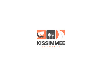 Kissimmee Concrete (Third Concept) casino logo cement logo concrete logo construction logo minimal logo shovel logo vintage logo