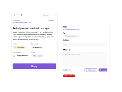 UI Component for mail app design autolayout design graphic design ui ux web design