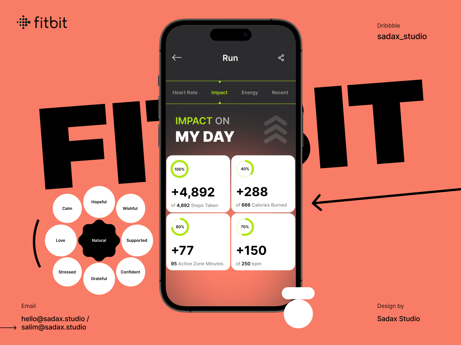 Fitbit Re Design Mobile App Ui Ux By Muhammad Salim For Sadax Studio On Dribbble Fitbit Re Design Mobile App Ui Ux By Muhammad Salim For Sadax Studio On Dribbble