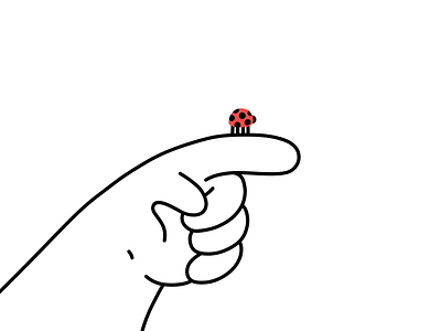 Ladybug Animation 2d animated animation bug characteranimation creative finger hand howto ladybug ladybuganimation madewithsvgator minimal motion graphics rebound red svganimation svgator tutorial vector
