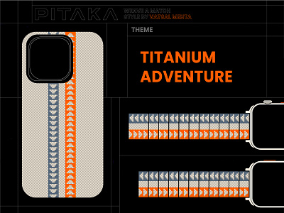 Titanium Adventure - PITAKA Fusion Weaving case and watch band apple apple watch band apple watch strap iphone15pro playoff