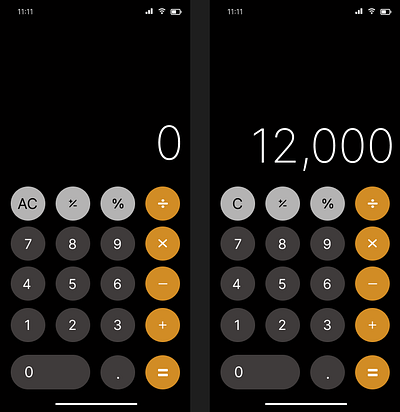 DailyUi_004 iPhone14 Calculator 002 dailyui ui ux dailyui 001