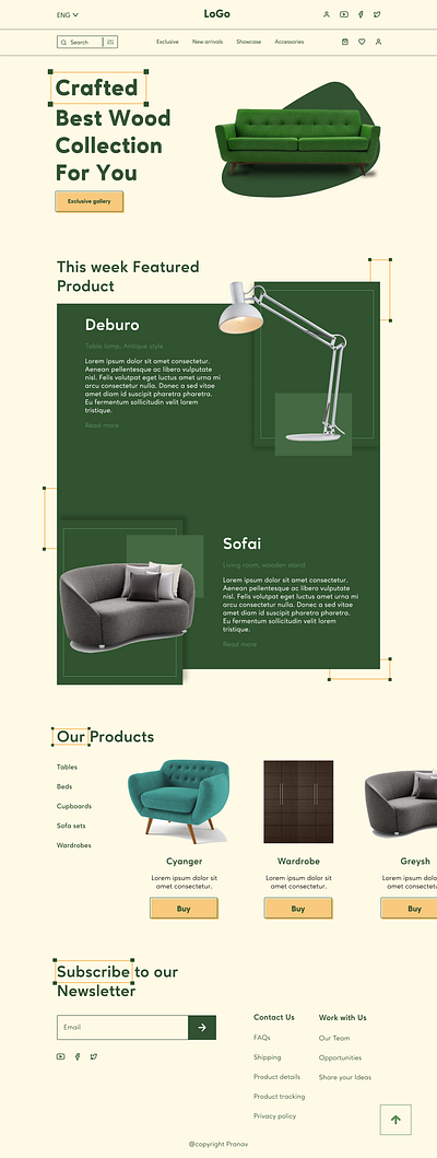 A Stylish UI/UX Design for a Modern Furniture Store. branding design productdesign ui uiux ux webdesign webpage wireframe