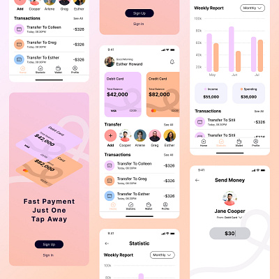Money send App app app design graphic design ui uiux website website design