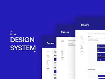 Wynk design sytem - v1 branding color style component library design system style guide ui