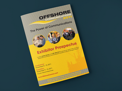 Offshore Communications 2011 Exhibitor Prospectus adobe indesign brandind brochure graphic design logo marketing tradeshow
