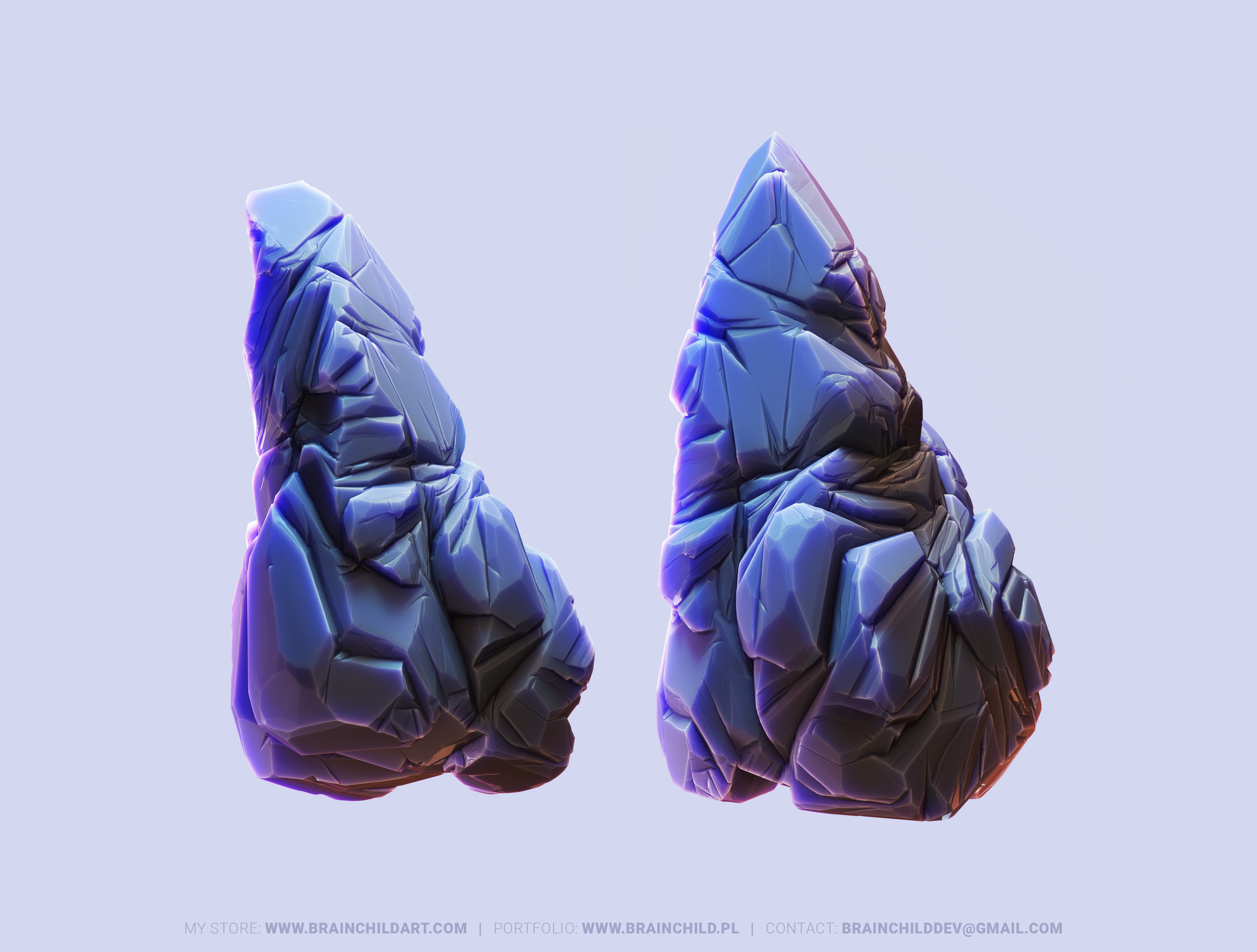 3D Quick Sculpting Workflow in Blender - 3D Stylized Rock 3d illustration 3d model 3d modeling 3d rock 3d sculpting blender cave cliff game art game asset game model high poly high poly model highpoly illustration modeling sculpting sculpting rock stylized cliff stylized rock