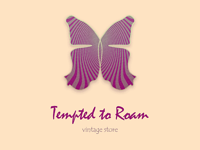 Tempted to Roam - logo design, branding brand design branding fashion store logo design hippie design logo logo design logo nature nature organic design psychedelic design vintage design