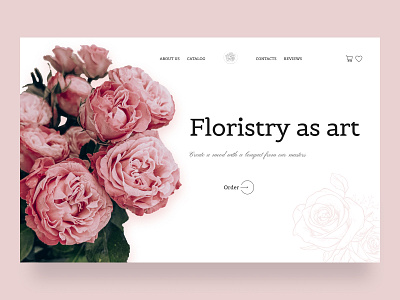 Flower shop uxui design web design