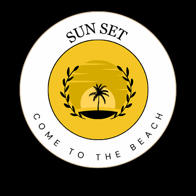 sun set logo logo