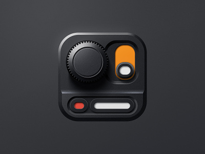 Camera Button Icon app store camera icon icon design illustration mode mode dial photo selector switch ui