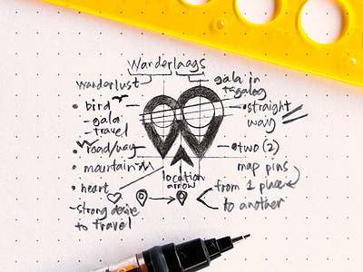 Wanderlaags Logo Design​ brandidentity branding filipino geometric graphicdesign logo logobyjolan logodesigner logodesigns logogrid logolife memorablelogos minimallogos passion shapes sketchlogo timelesslogo unique visualidentity visualidentitydesigns