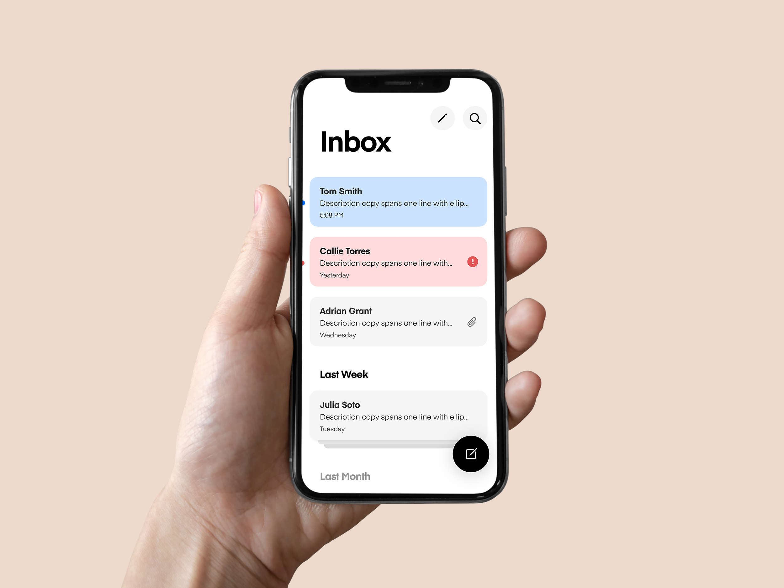 Declutter my Inbox app design apple design inbox iphone mobile mobile app phone product design ui uiux