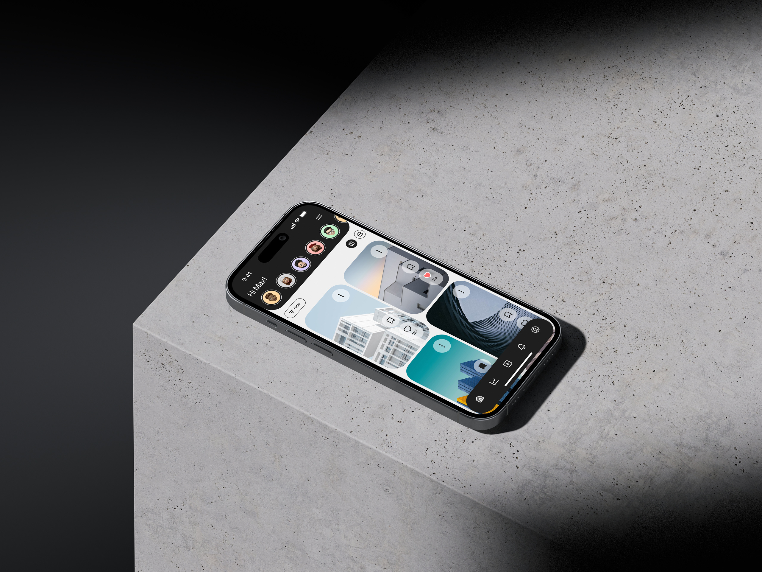 UI Design - Architecture App Concept app design architecture interface product design ui uxui