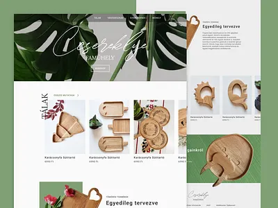 Woodwork webshop landing tree webshop website wood
