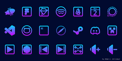 Neon Icons design icons vector