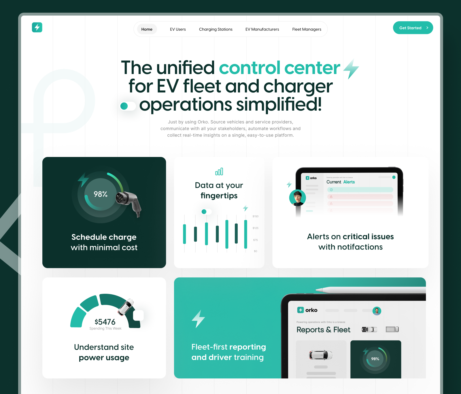 Electric Vehicle Website charging design electric vehicles ev green landing page social media tesla ui ux website