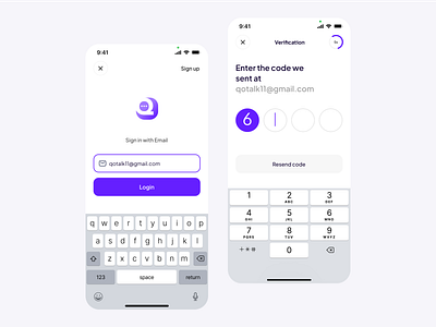 Mobile login ui design design login mobile ui