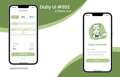 Daily UI #002 Check out checkout daily ui figma ui uiux