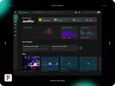 Crypto Trade UI design ui ux