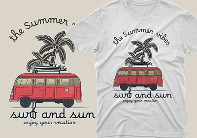 Minimalist T-Shirt Design illustration minimal minimalist minimalist t shirt design summer surfing t shirt t shirt design typography tshirt design typography vector art