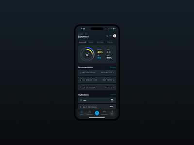 Whoop Redesign (Mobile UI) activity rings application dashboard figma fitness mobile navigation tracker ui