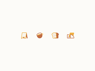 Random icons - Exploration bread chair coffee coffee shop design exploration fill icon stroke ui
