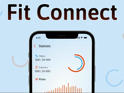 Mobile app design "Fit connect" animation design figma mobile app motion graphics ui ux анимация веб дизайн мобильное приложение