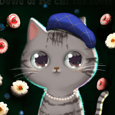 #cat palette 005🎨 cat cute elegance ethereum flower illus illustration nft opensea pfp