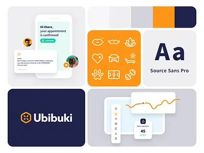 Booking app assets app design assets b2b booking branding dashboard figma grid icons ottosdesign pczohtas saas schedule ubibuki ui ux uxui web design