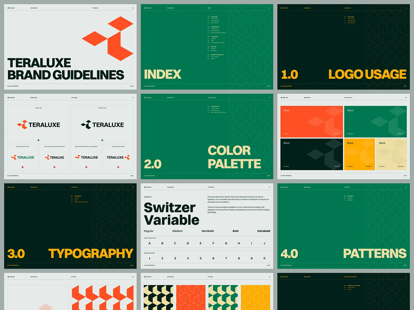 Teraluxe Branding Guidelines: Patterns and Visual Identity for Real Estate Hospitality