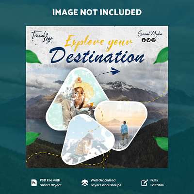 Travel Tour instagram post or social media post Template holiday holiday post social banner tour tourisum travel travelling vaction