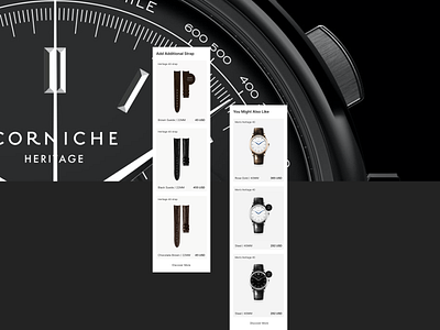 Catalog - Corniche watches / mobile design design website e comm figma online store redesign ui дизайн интернет магазин редизайн