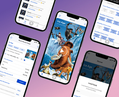 Movie Ticket App app figma movie