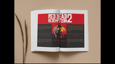 magazine design graphic design magazine design red dead redemption