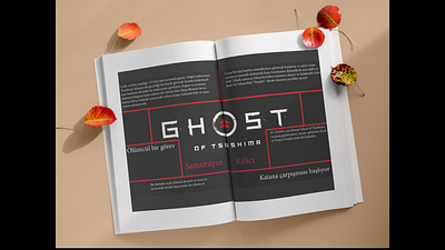 magazine design design ghost of tsushima graphic design magazine design