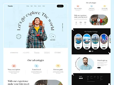 Travel Web UI destination figma landing page landing page design top shot travel travel landing page trip ui ux vacation vacation website web design web ui