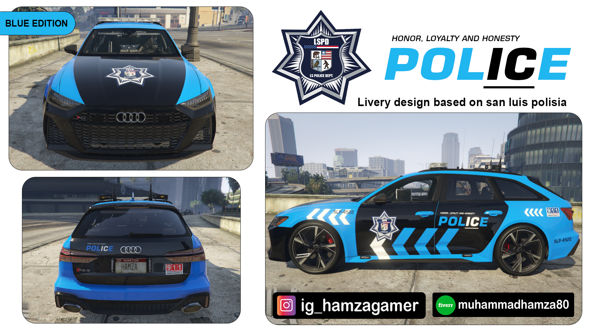 Los Santos Police Livery design based on San luis Polisia, Fivem design fivem gaming graphic design gta gtaonline gtaroleplay