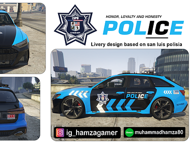 Los Santos Police Livery design based on San luis Polisia, Fivem design fivem gaming graphic design gta gtaonline gtaroleplay