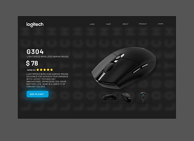 LOGITECH WEB DESIGN PRODUCT branding frontend developer graphic design logitech logo mouse product ui