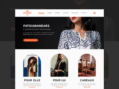 FATOUMA e-shop graphic design ui