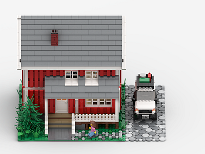 Unreal estate 3d graphic design house lego real estate rendering