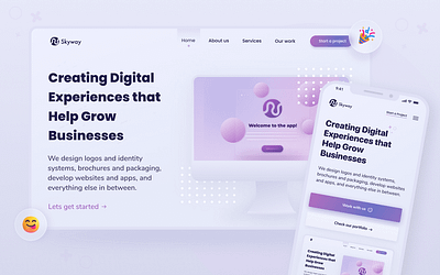 Skyway Digital Agency app branding design graphic design ui ux