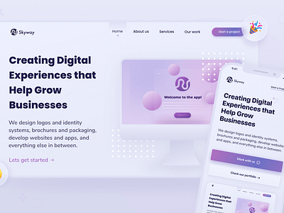 Skyway Digital Agency app branding design graphic design ui ux