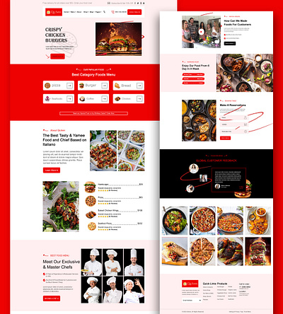 Website Design : Crispy Chicken Burger
